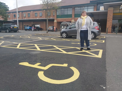 Heather Fagan at Morrison's car park