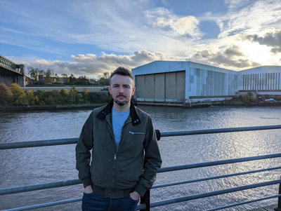 Martin Haswell at Pallion Shipyard