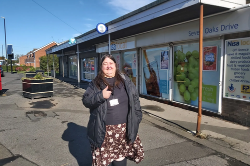 Margaret Crosby at the Hastings Hill shops