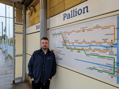 Martin Haswell at Pallion station