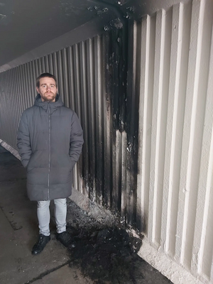 Councillor Stephen O'Brien in the Hastings Hill subway