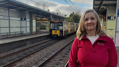 Julia Potts at Millfield Metro Station