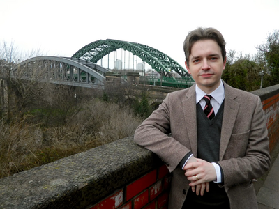 Niall Hodson at the Wearmouth bridges